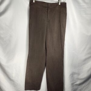 Company Ellen Tracy Brown Cotton Straight Leg Pants Size 6